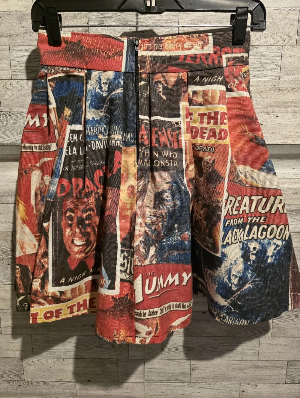 Graphic Horror Poster Circle Skirt - Multicolor - Picture 3 of 4